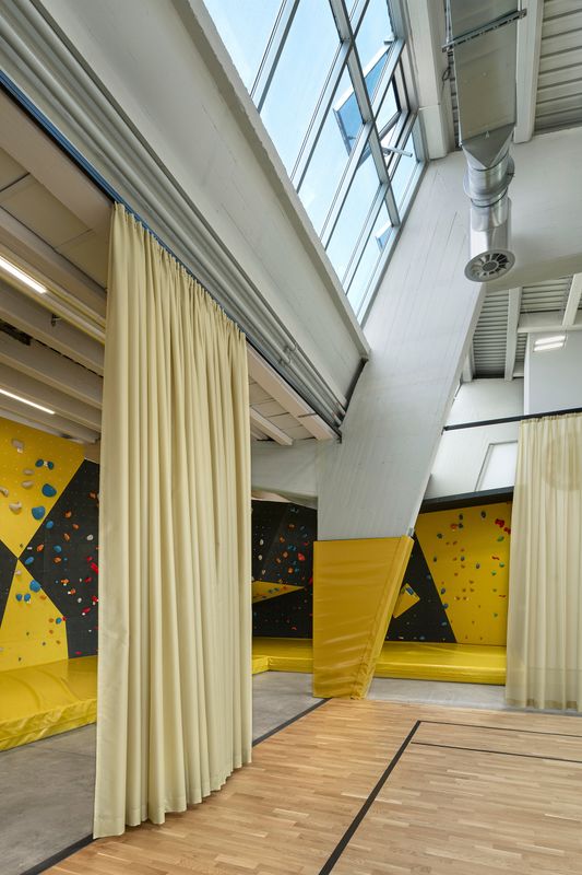 Umnutzung Messehalle 9 – Boulderwand – Nina Baisch